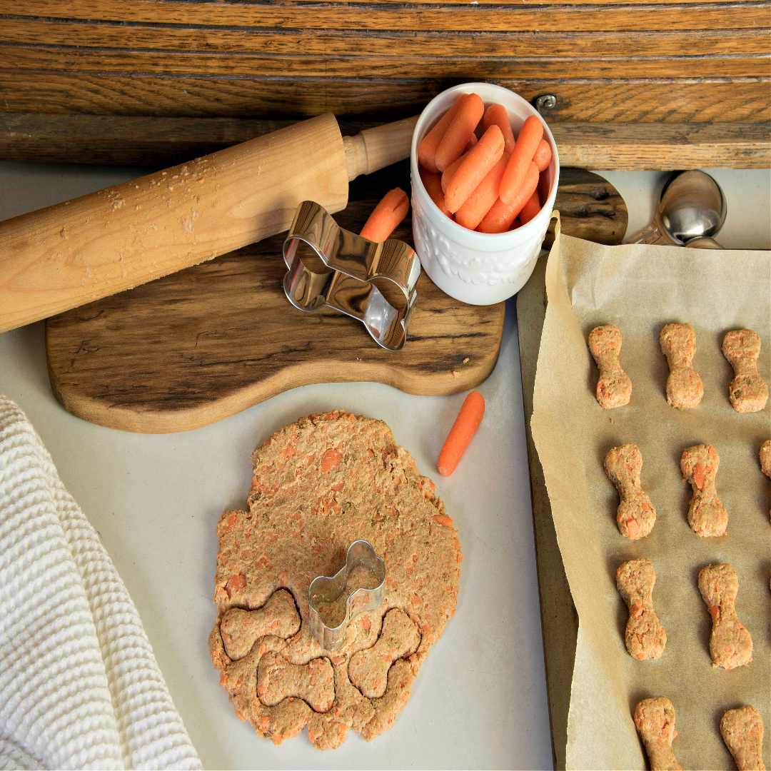 Carrot and Oatmeal Dog Biscuits