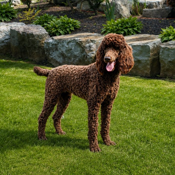 Meet Max Chocolate Standard Poodle at Cucciolini Doodles